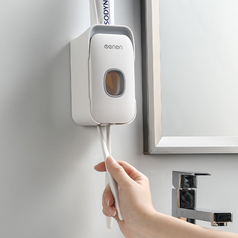Automatic Toothpaste Dispenser – Wall Mounted Hands-Free Toothpaste Squeezer (No Mess, Easy Install)