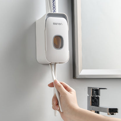 Automatic Toothpaste Dispenser – Wall Mounted Hands-Free Toothpaste Squeezer (No Mess, Easy Install)