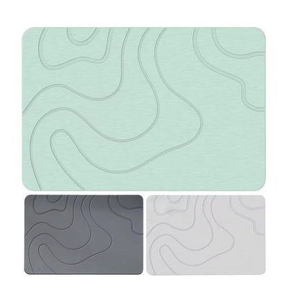 Quick-Dry Diatomite Bath Mat – Ultra Absorbent Non-Slip Bathroom Rug (40×60cm)