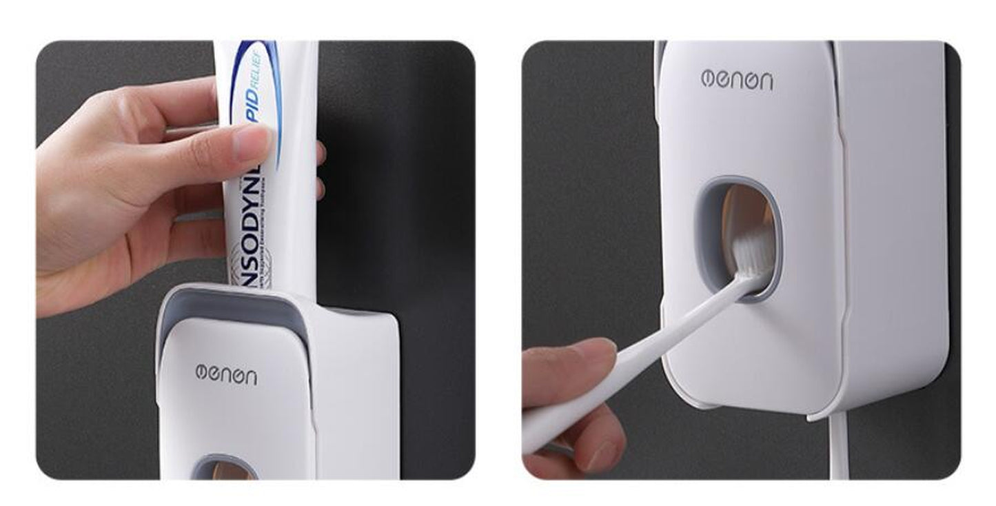 Automatic Toothpaste Dispenser – Wall Mounted Hands-Free Toothpaste Squeezer (No Mess, Easy Install)