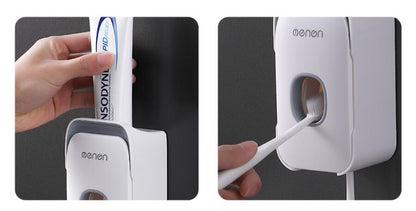 Automatic Toothpaste Dispenser – Wall Mounted Hands-Free Toothpaste Squeezer (No Mess, Easy Install)