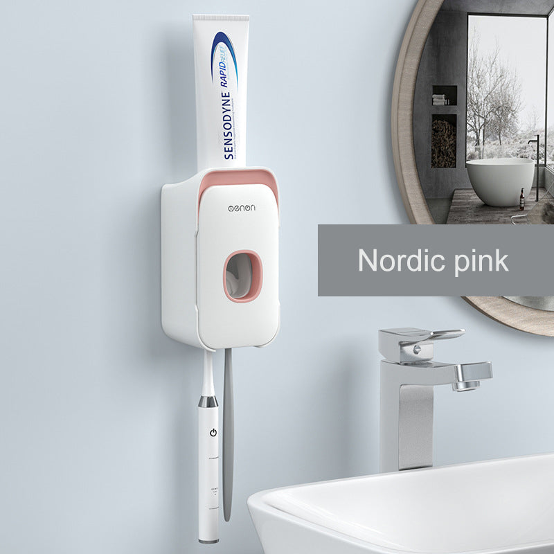 Automatic Toothpaste Dispenser – Wall Mounted Hands-Free Toothpaste Squeezer (No Mess, Easy Install)