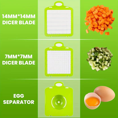 15-in-1 Vegetable Chopper & Slicer – Multi-Functional Fruit Cutter, Dicer & Garlic Chopper Kitchen Tool