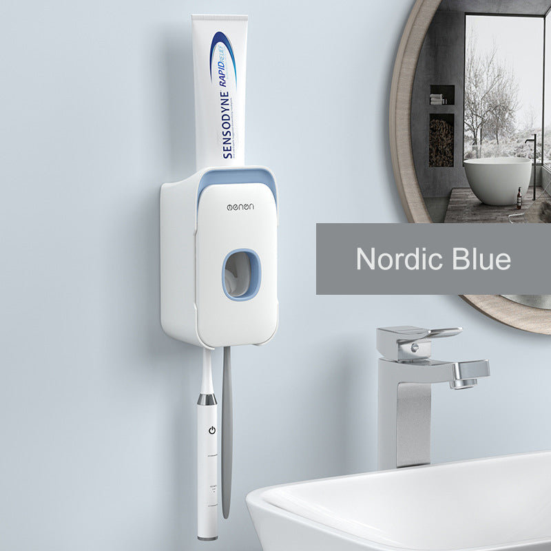 Automatic Toothpaste Dispenser – Wall Mounted Hands-Free Toothpaste Squeezer (No Mess, Easy Install)