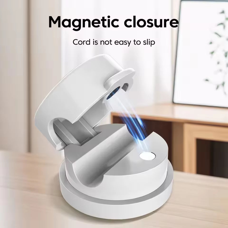 360° Rotatable Magnetic Cable Organizer – Desk Wire Holder for Clean & Tangle-Free Cable Management