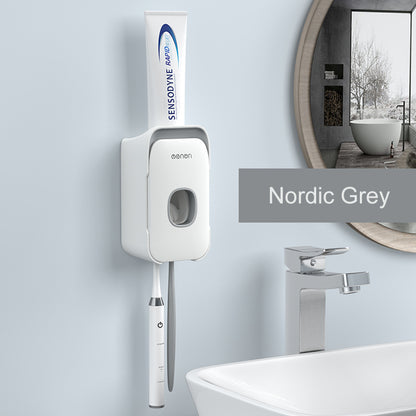 Automatic Toothpaste Dispenser – Wall Mounted Hands-Free Toothpaste Squeezer (No Mess, Easy Install)